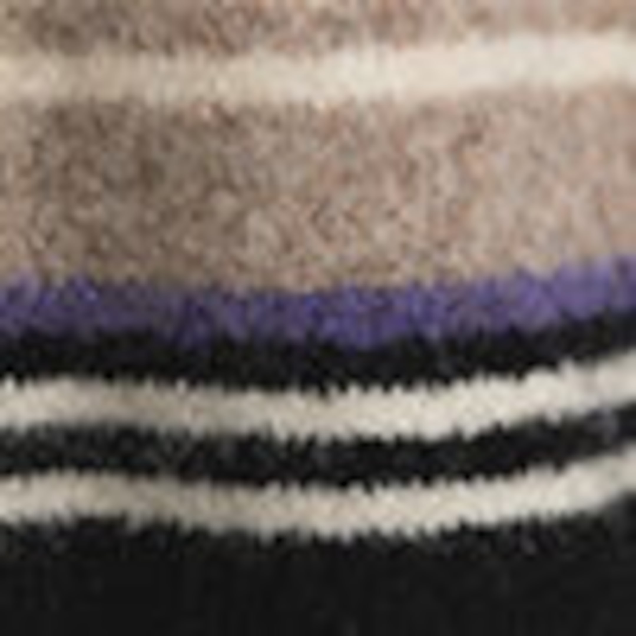 Svart/Beige randig - Avslappnad jumper i ullblandning - 5