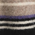 Svart/Beige randig - Avslappnad jumper i ullblandning - 5