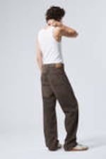 Bruin met wassing - Galaxy Loose Straight Leg Jeans - 8