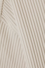 Ecru - Oberhemd Pass in Knitteroptik - 1