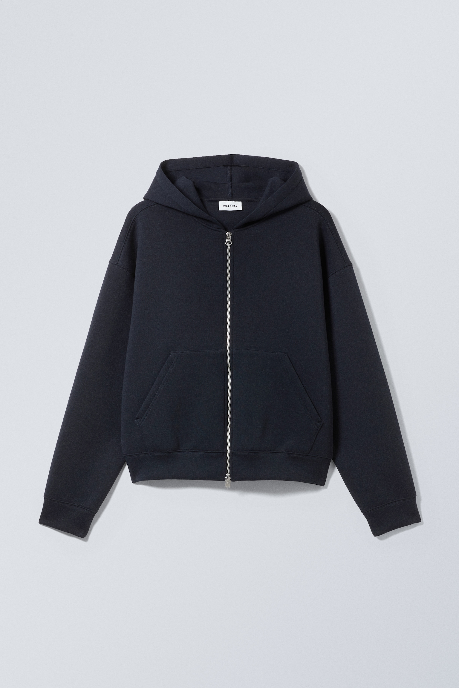 Sweat à capuche zippé en scuba Simon - Bleu foncé/Noir/Gris chiné/Marron foncé/Vert foncé - 2