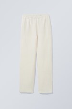 Dusty White - Seth Relaxed Linen Joggers - 0