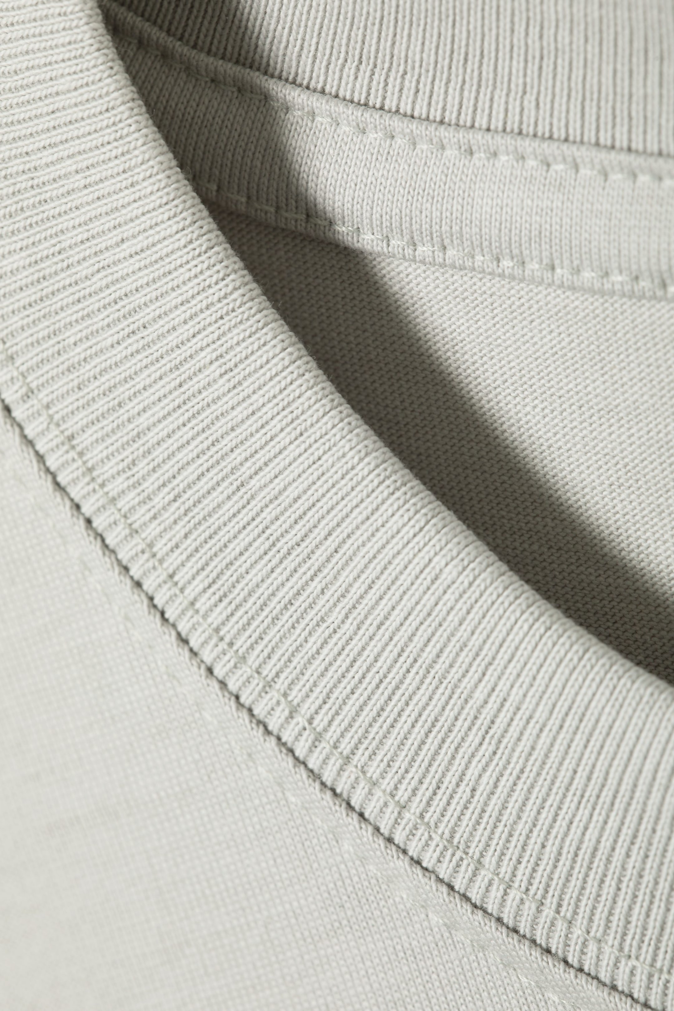 Light Grey - Schweres Oversized-T-Shirt - 1