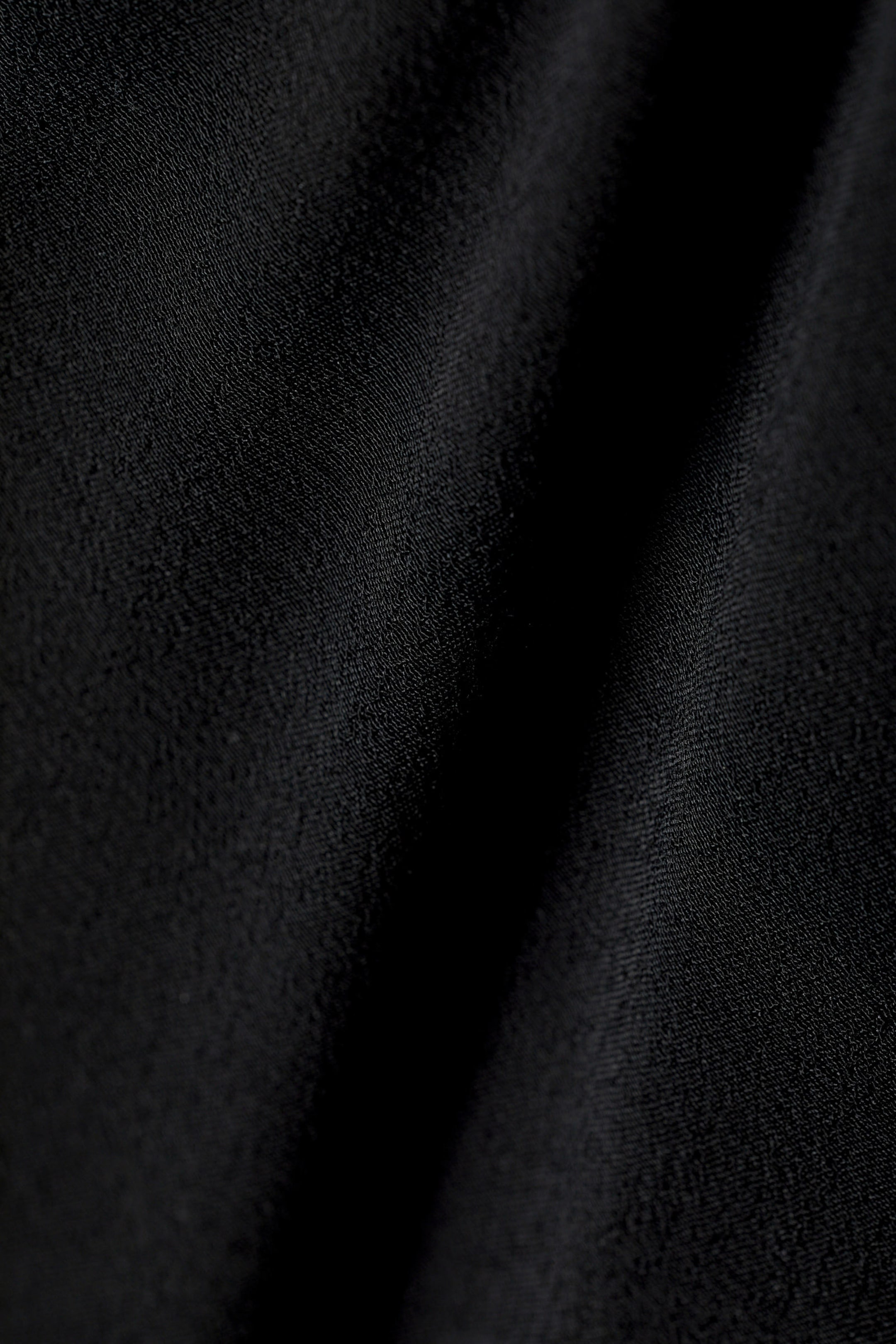 Black - Knee-length Pull-on Skirt - 1