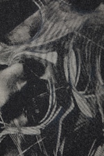 Black - Sci-Fi Print - Slim T-shirt met print en V-hals - 4