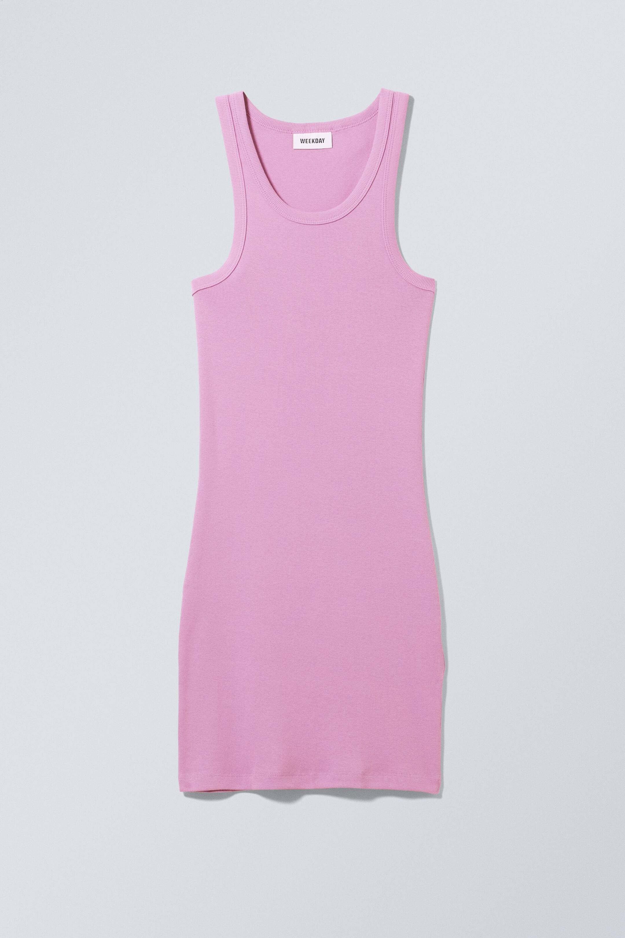 View larger image: Tight Ribbed Mini Dress  - Lilac - Ladies | H&M GB 1
