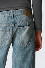 Cyan Dust - Mittelblau - Sphere Low Waist Loose Straight Leg Jeans - 3