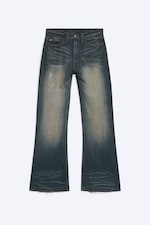 Morbid Blue - Dark Blue - Boo Bootleg Low Waist Regular Bootcut Jeans - 0