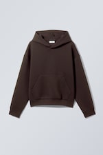 Marron foncé - Sweat à capuche en scuba Simon - 0