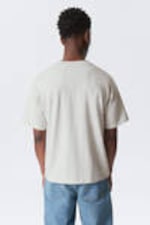 Light Grey Melange - Great Boxy Heavyweight T-Shirt - 2