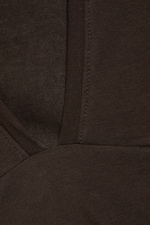 Mörkbrun - Figurnära V-ringad ärmlös topp - 5