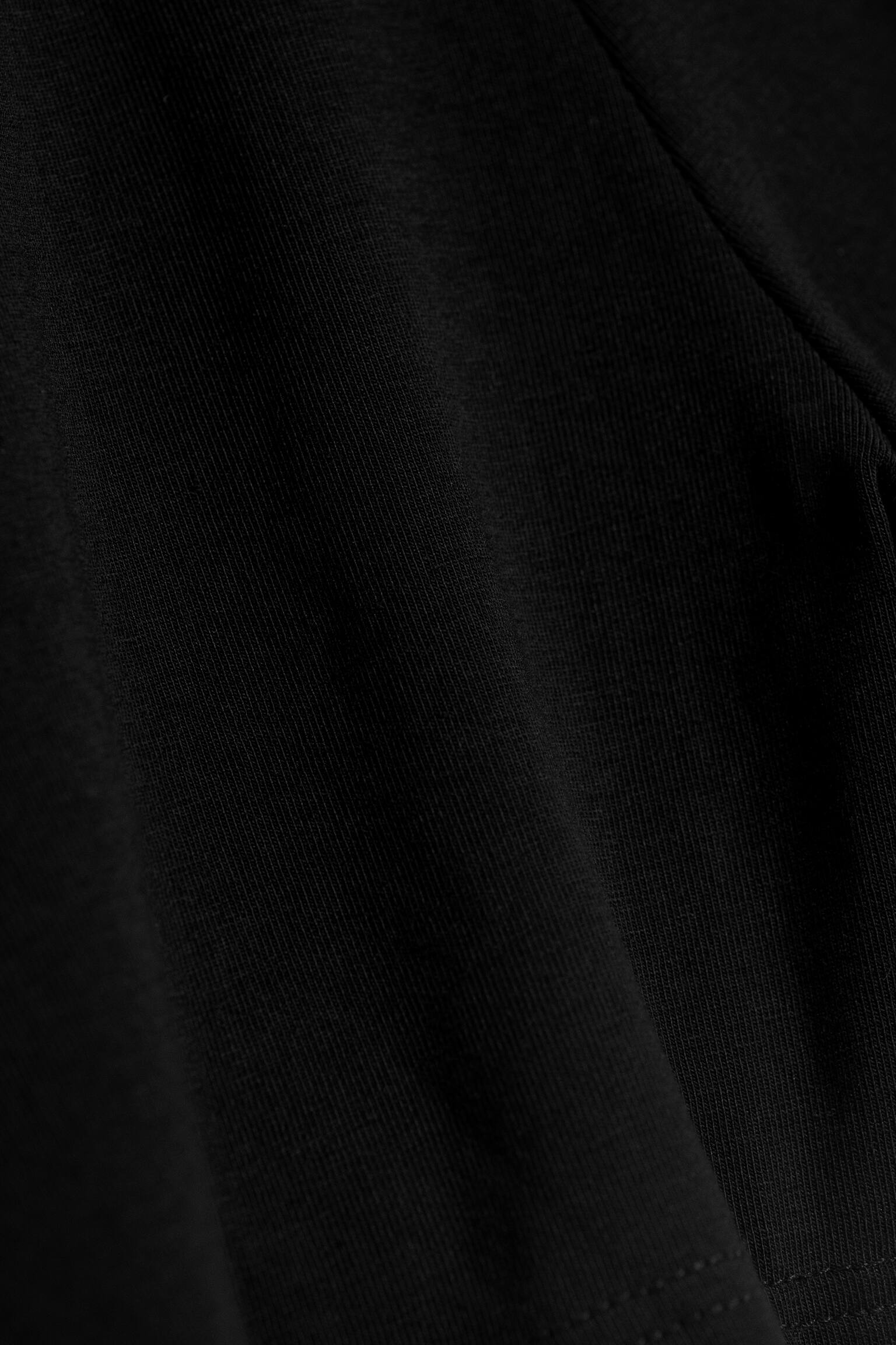 Hotpants i jersey med lavt liv - Svart/Lilla med stripe - 4