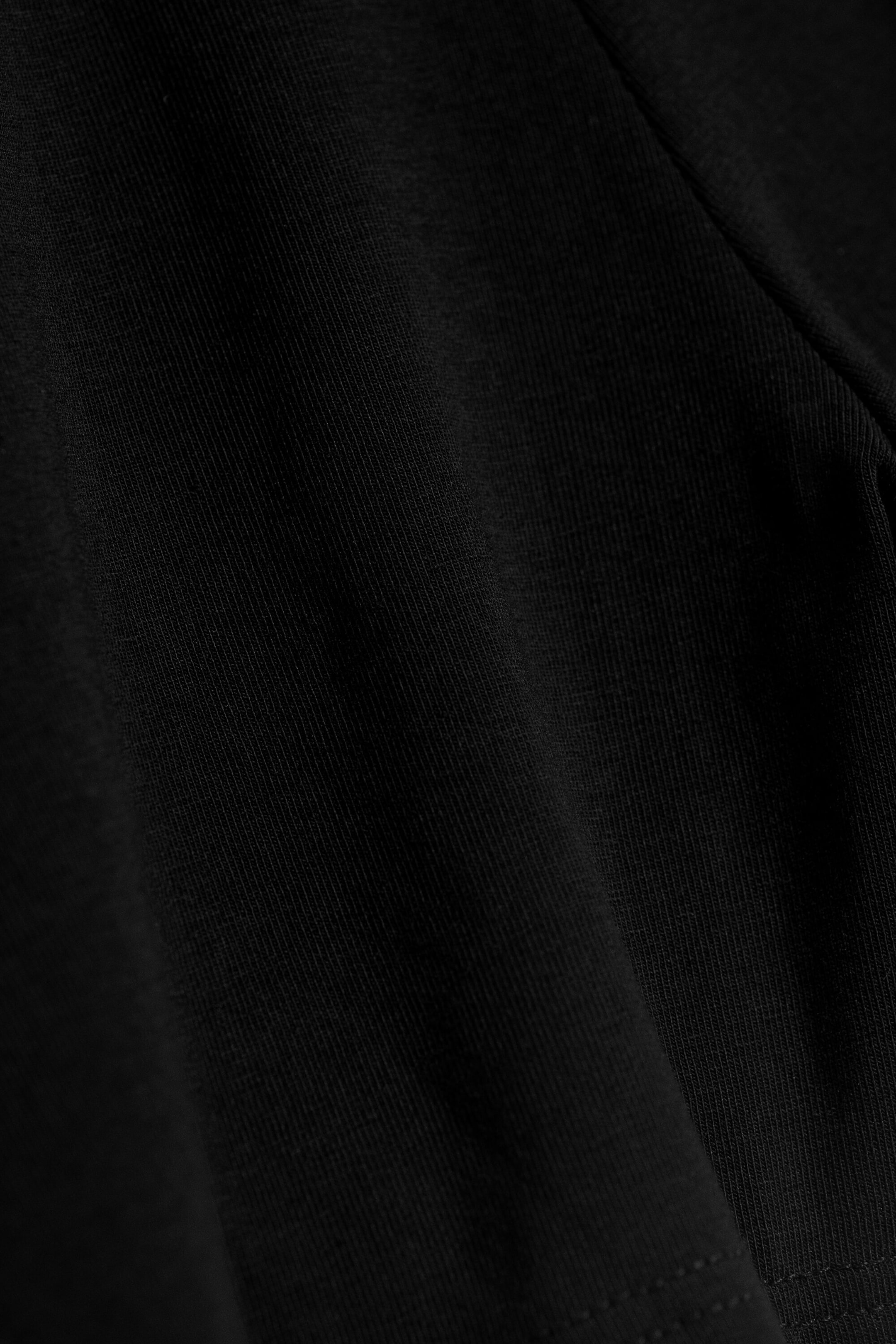 Svart - Lågmidjade hotpants i jersey - 4