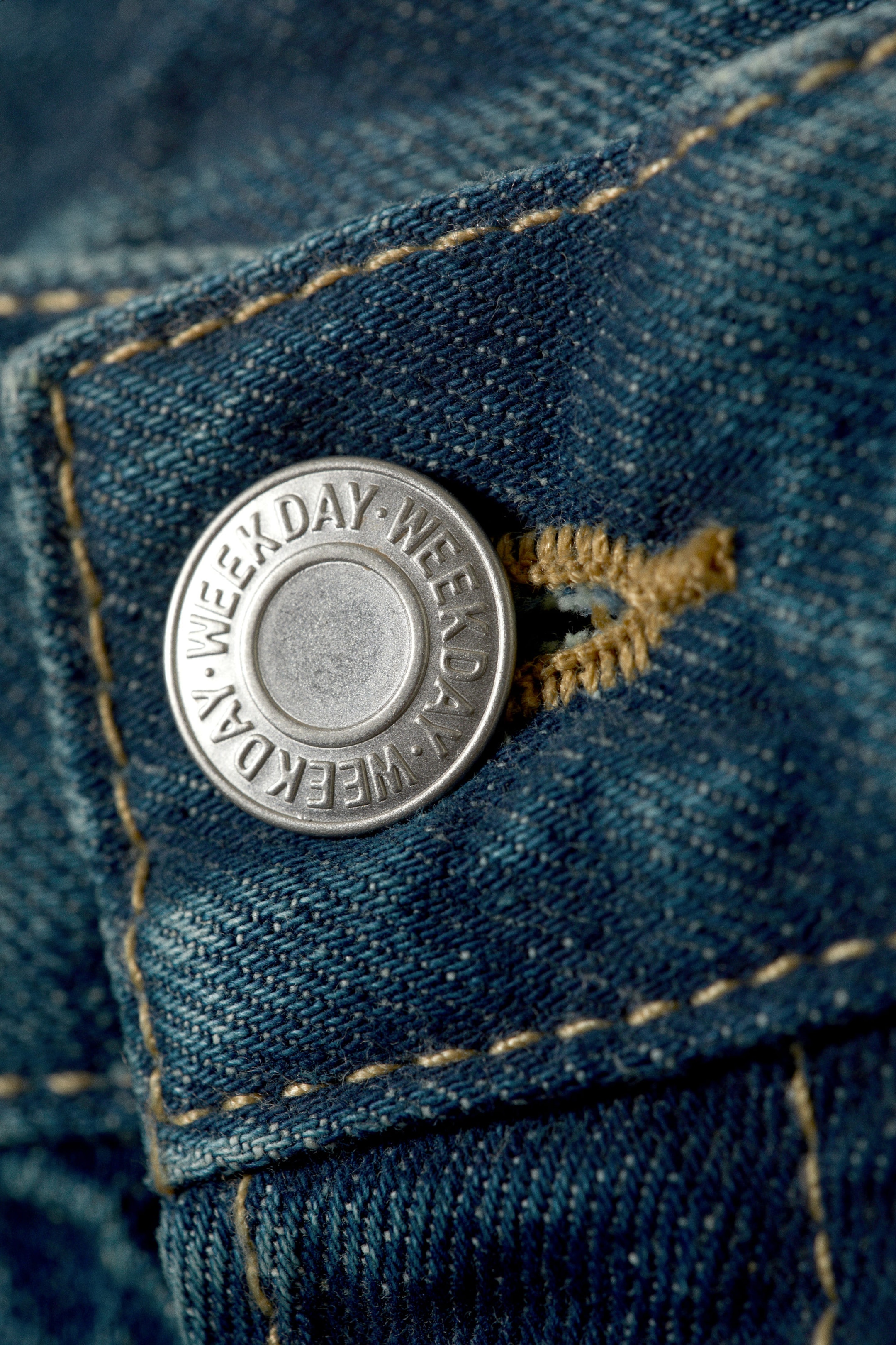 Gnarly Blue - Medium Blue - Space Split-Hem Relaxed Straight Leg Jeans - 2