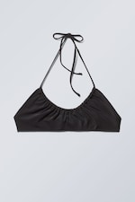Schwarz - Neckholder-Bikinitop - 0
