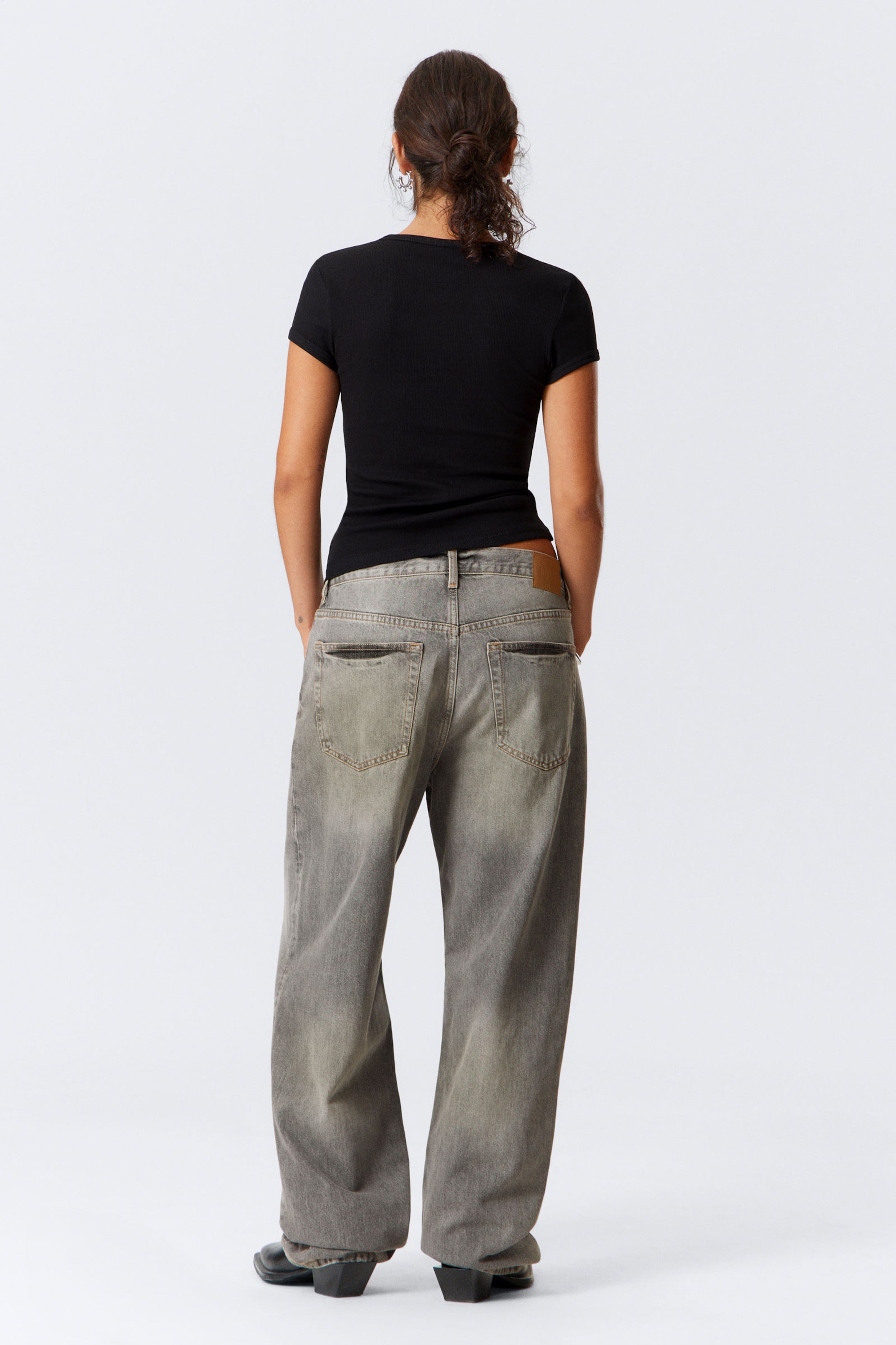 Canyon Grey - Medium Grey - Galaxy Loose Straight Leg Jeans - 15