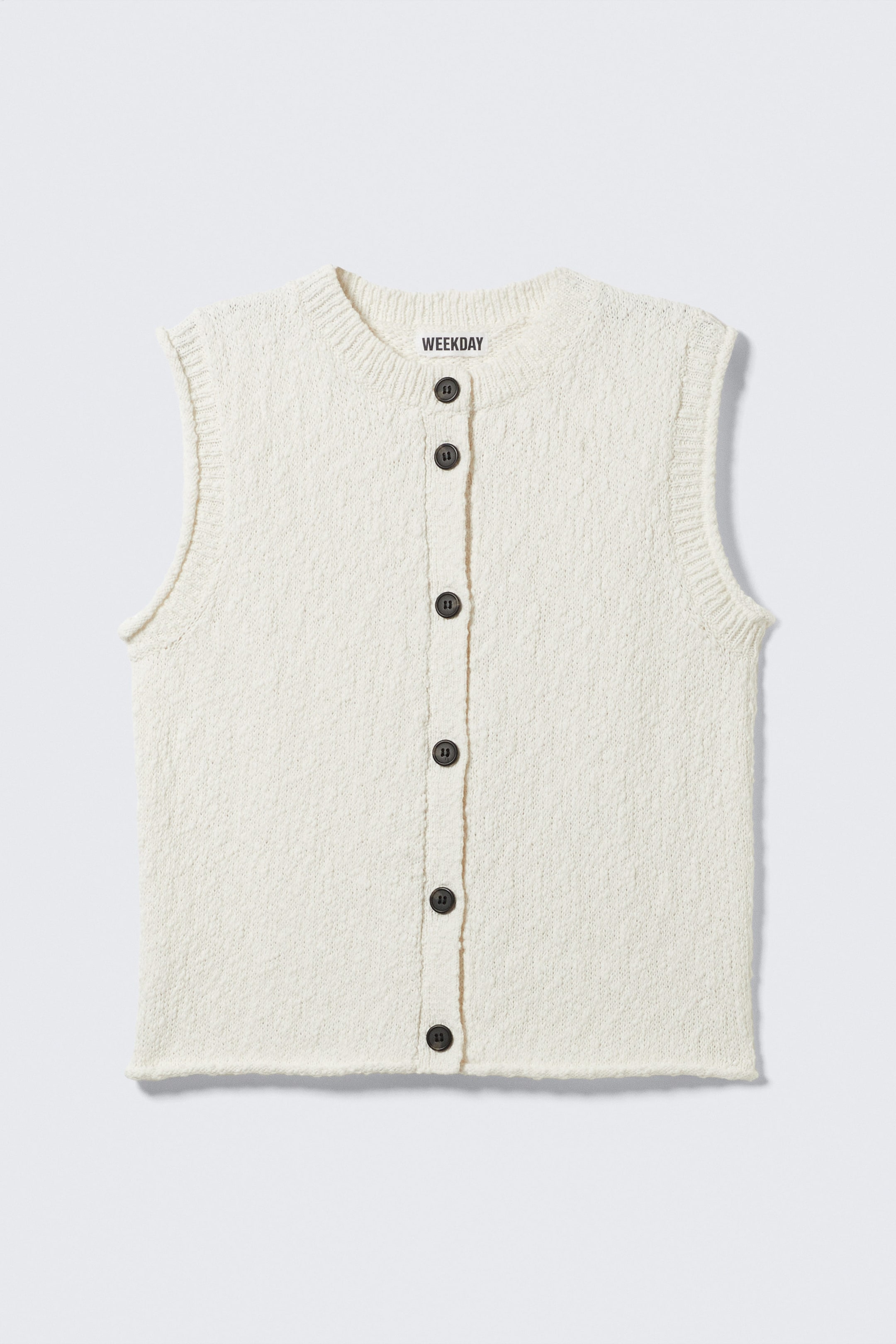 Off-white - Knitted Single-Breasted Vest - 1