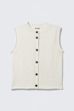 Off-white - Knitted Single-Breasted Vest - 0