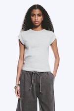 Grey Melange - Short-Sleeved Raglan T-shirt - 0