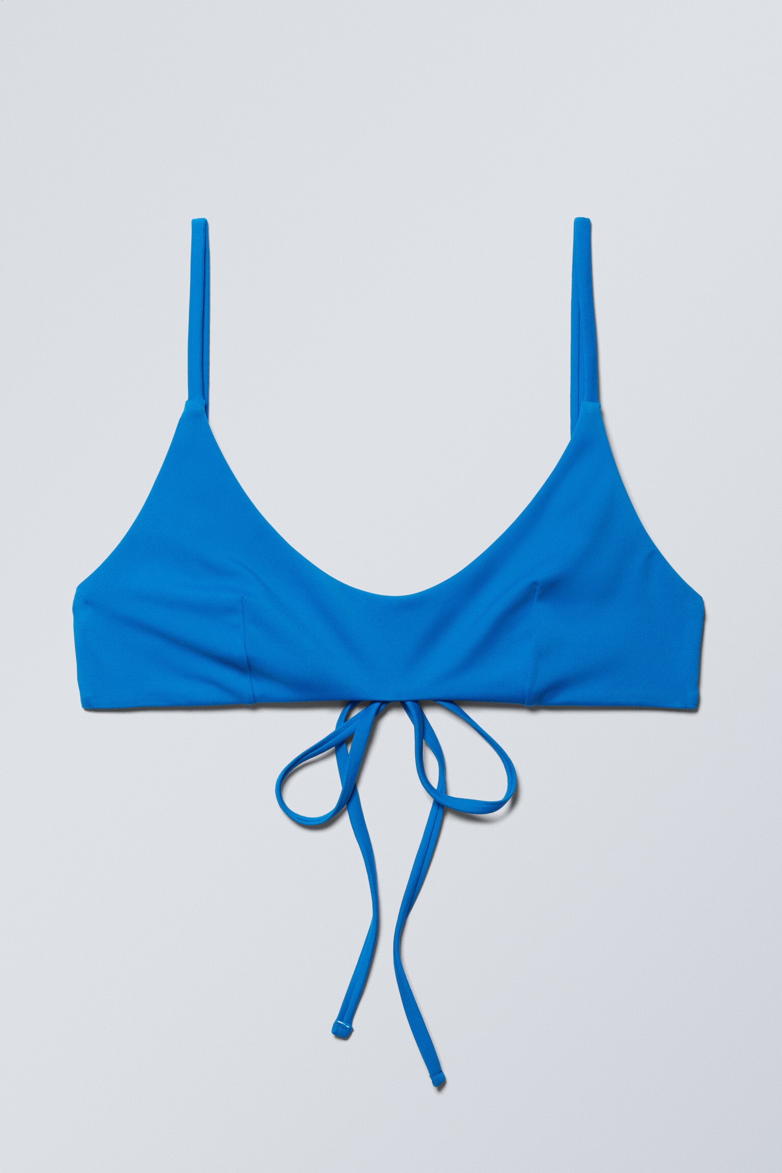 Strappy Bikini Top - Bright Blue/Black/Light Blue/Světle zelená