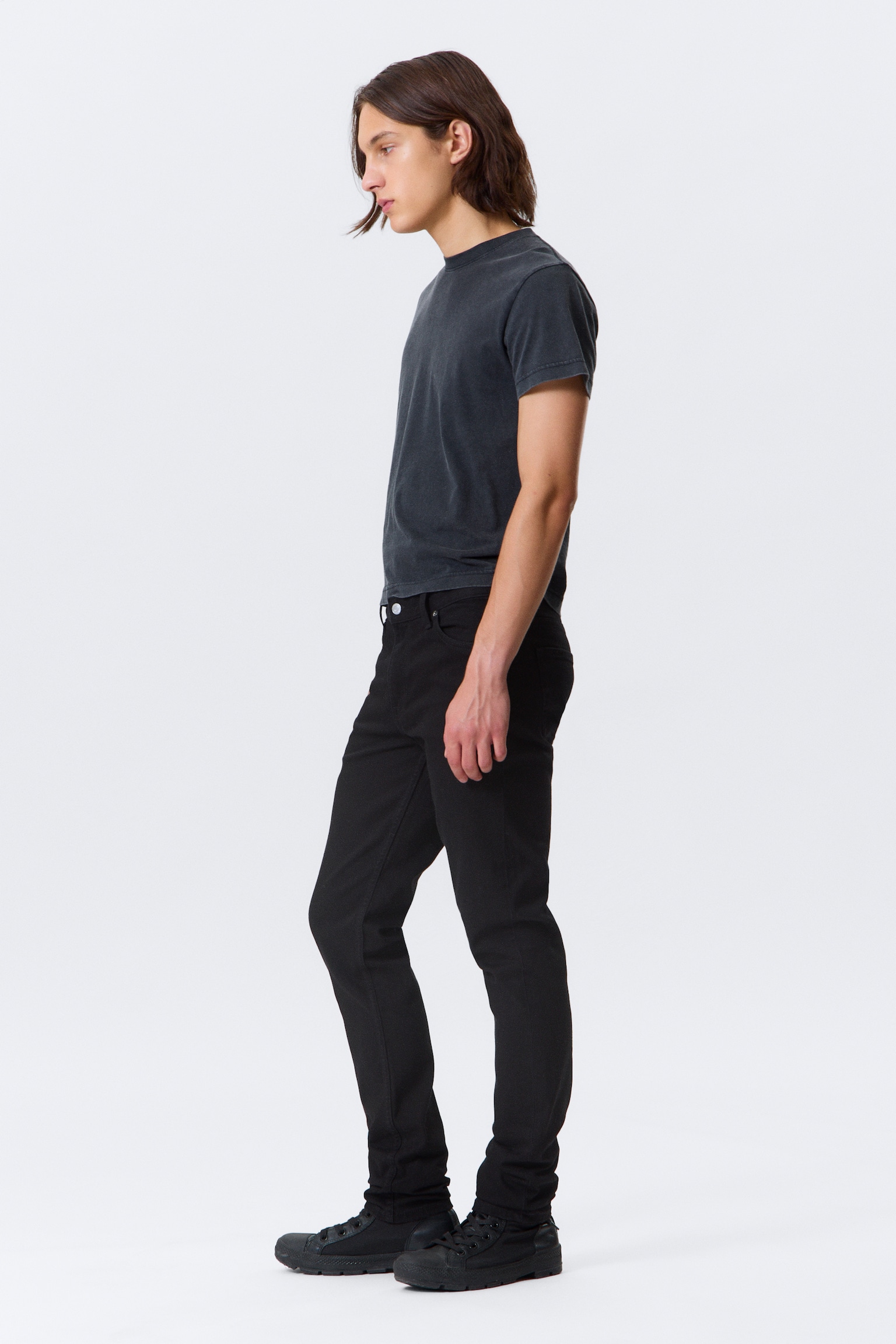 Sunday Slim Tapered Leg Jeans - Téměř černá - černá/Thunder Blue - Medium Blue - 7