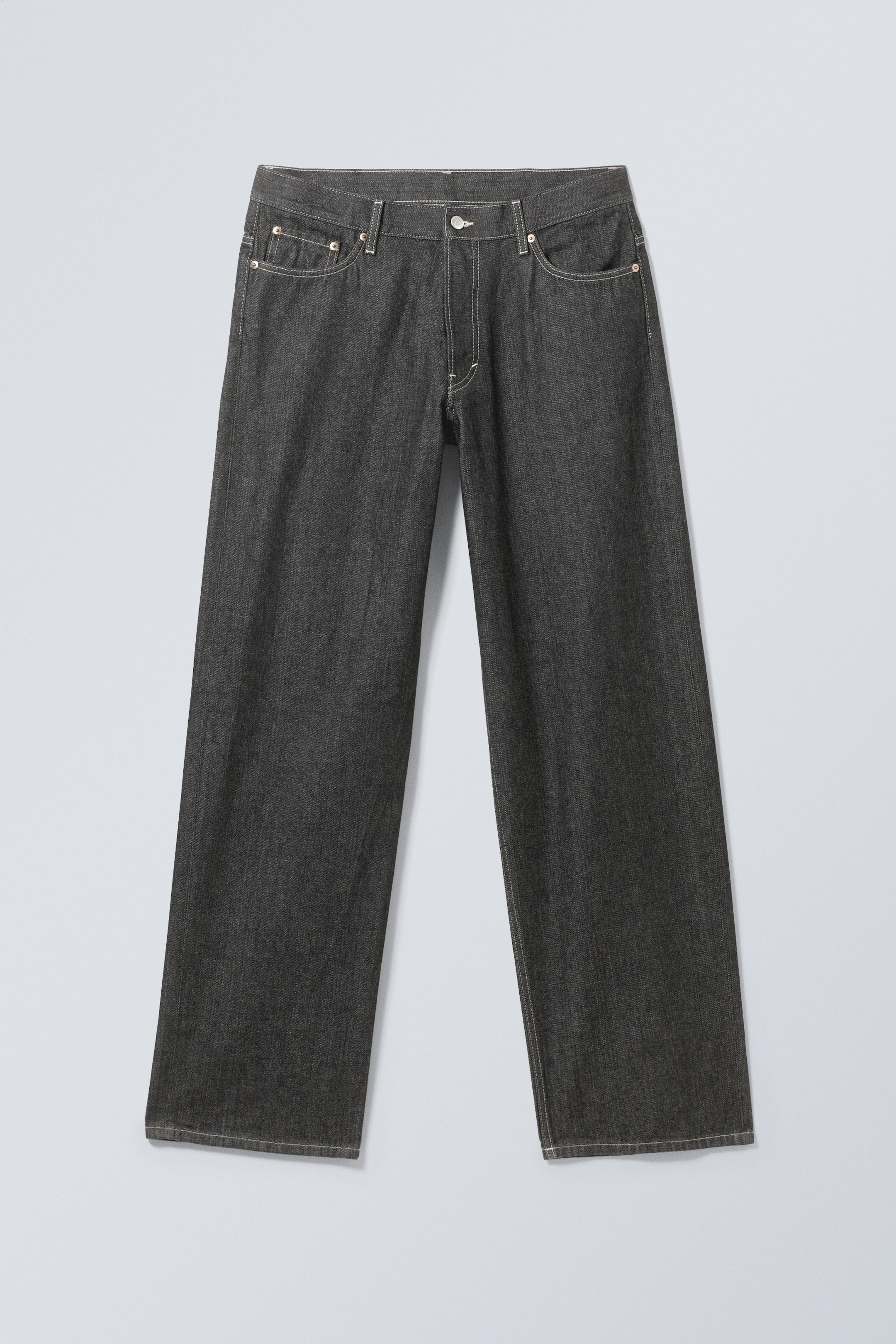 Black Rinse - Sphere Low Rise Loose Straight Jeans - 0