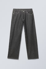 Black Rinse - Sphere Low Rise Loose Straight Jeans - 0