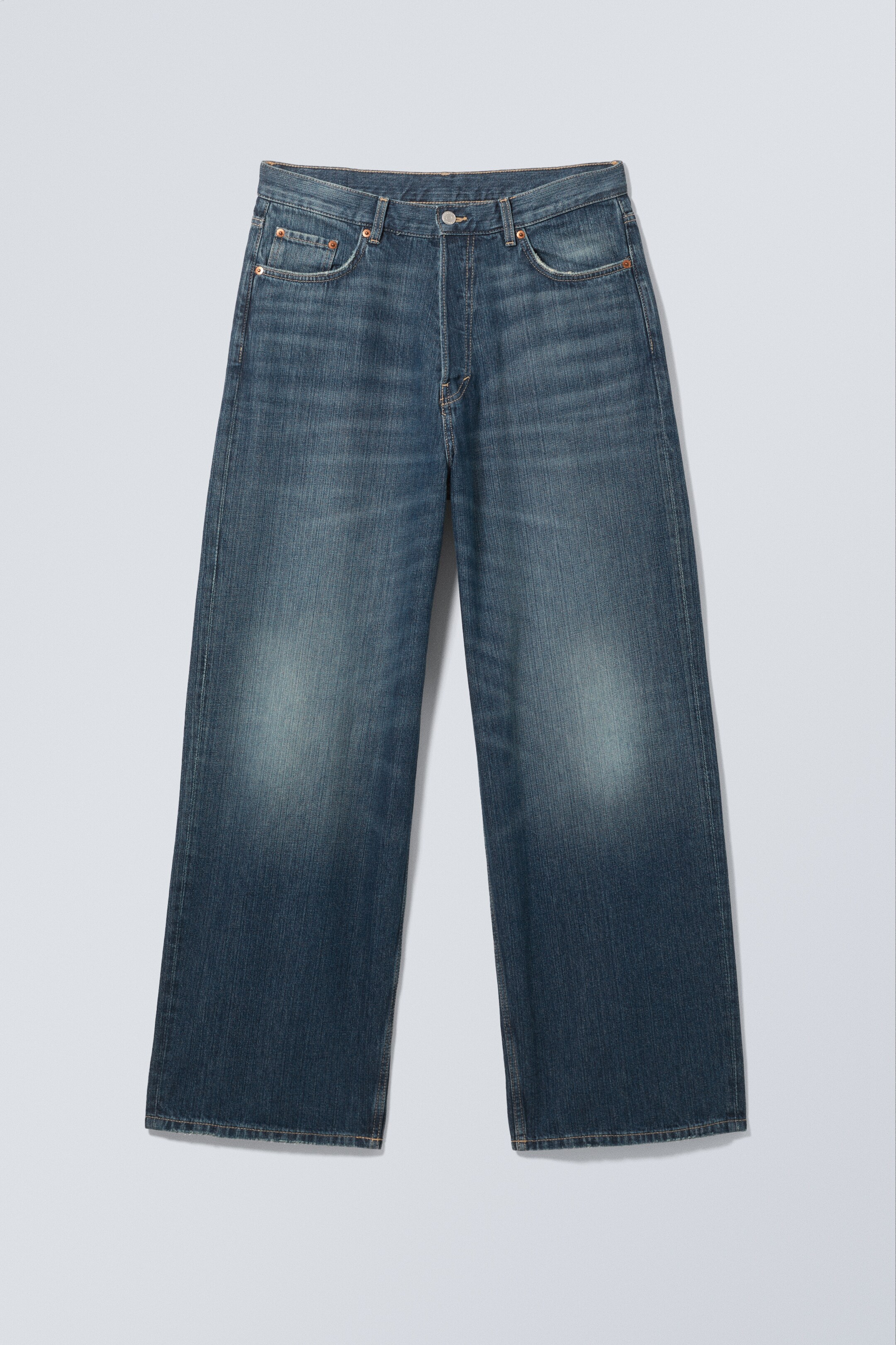 Vis større bilde: Astro løs jeans med baggy ben - Gruveblå – middels blå - HERRE | H&M NO 11