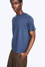 Taubenblau - T-SHIRT MIT KLASSISCHER PASSFORM - 0