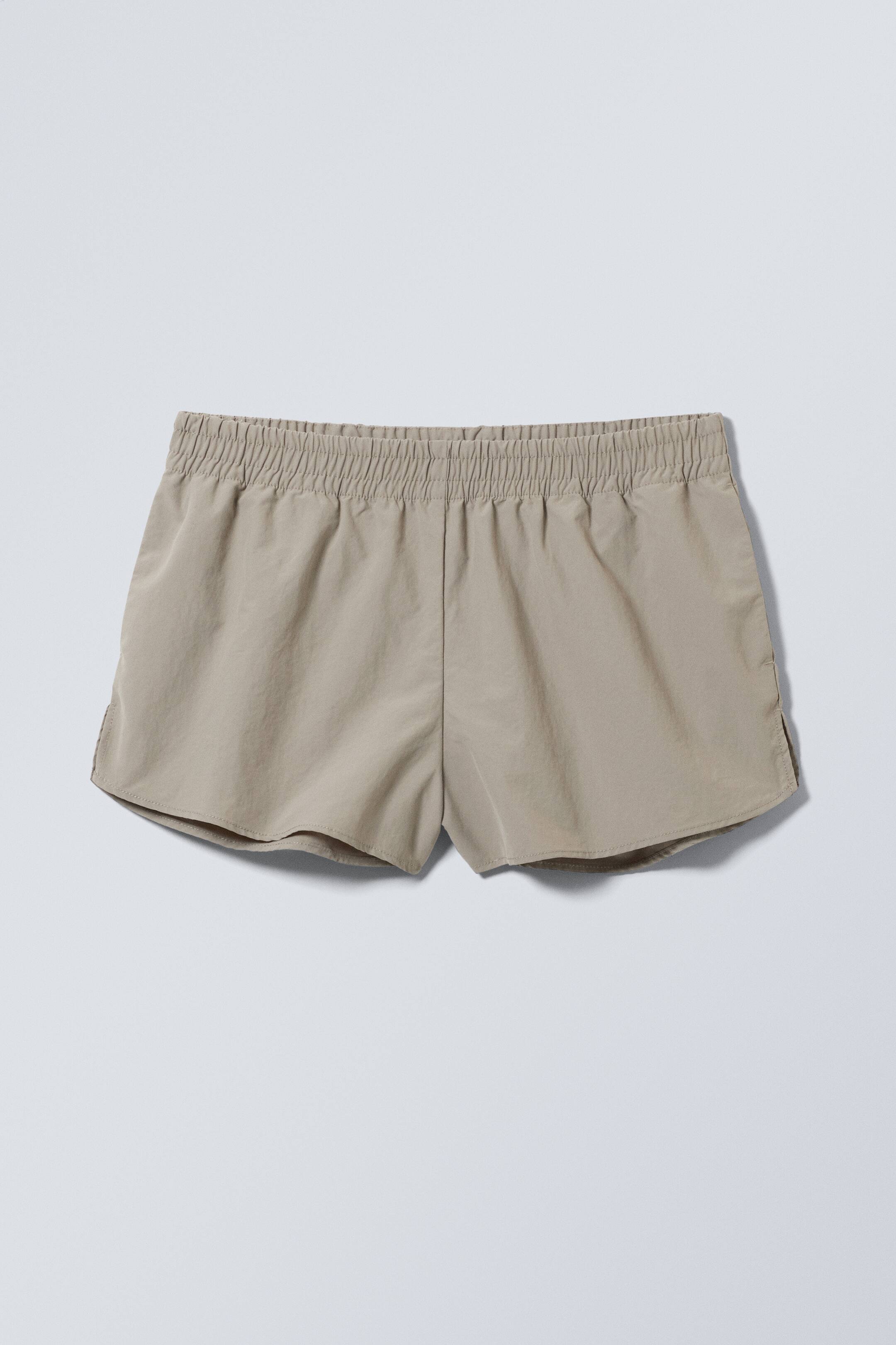 View larger image: Sporty Nylon Mini Shorts - Beige - Ladies | H&M GB 1
