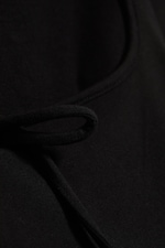 Schwarz - Slim Square-Neck Tie Top - 4