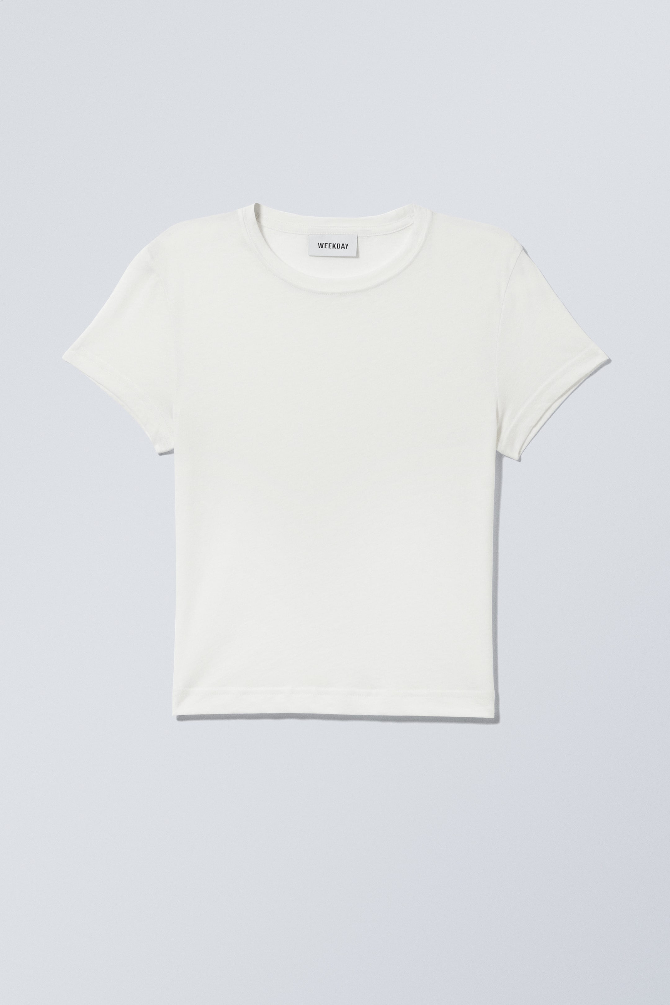 White - Tight Fitted T-shirt - 0