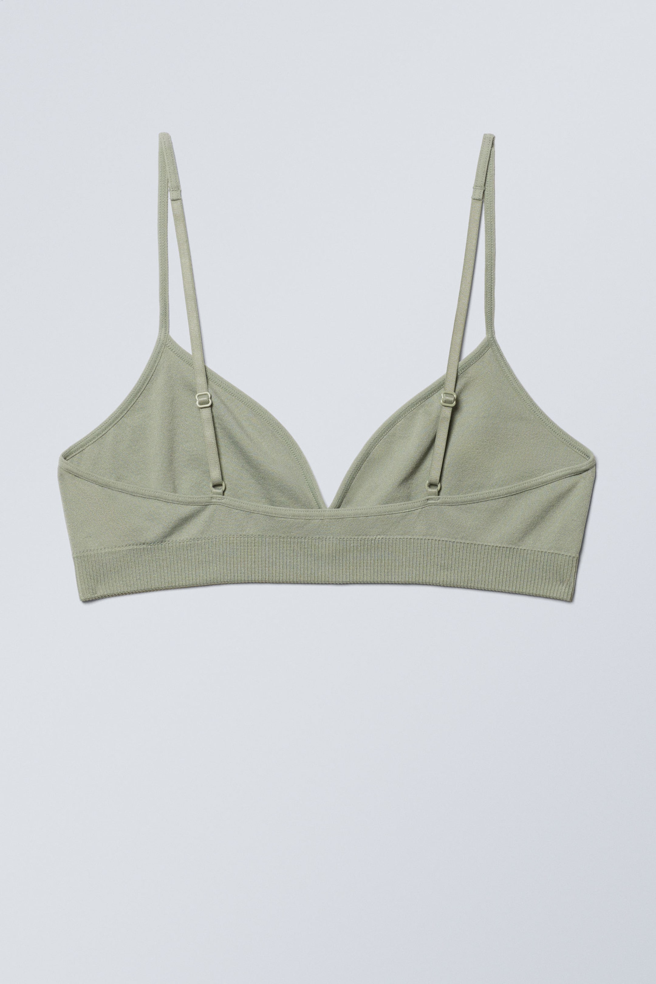 Light Dusty Khaki Green - Cat Soft Triangle Bra - 1