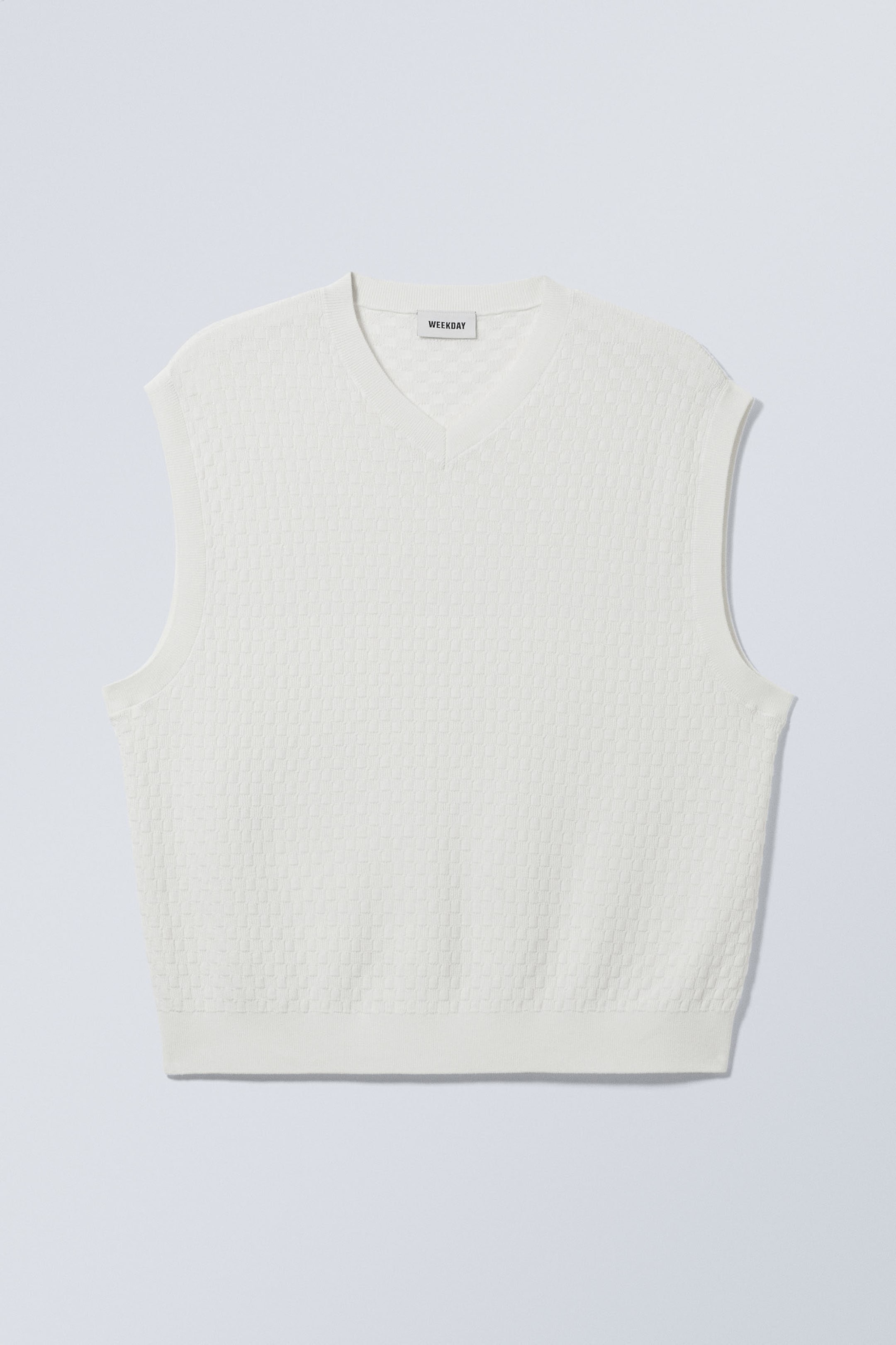 Dusty White - Noa Regular Structured Vest - 3