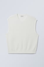 Dusty White - Noa Regular Structured Vest - 3