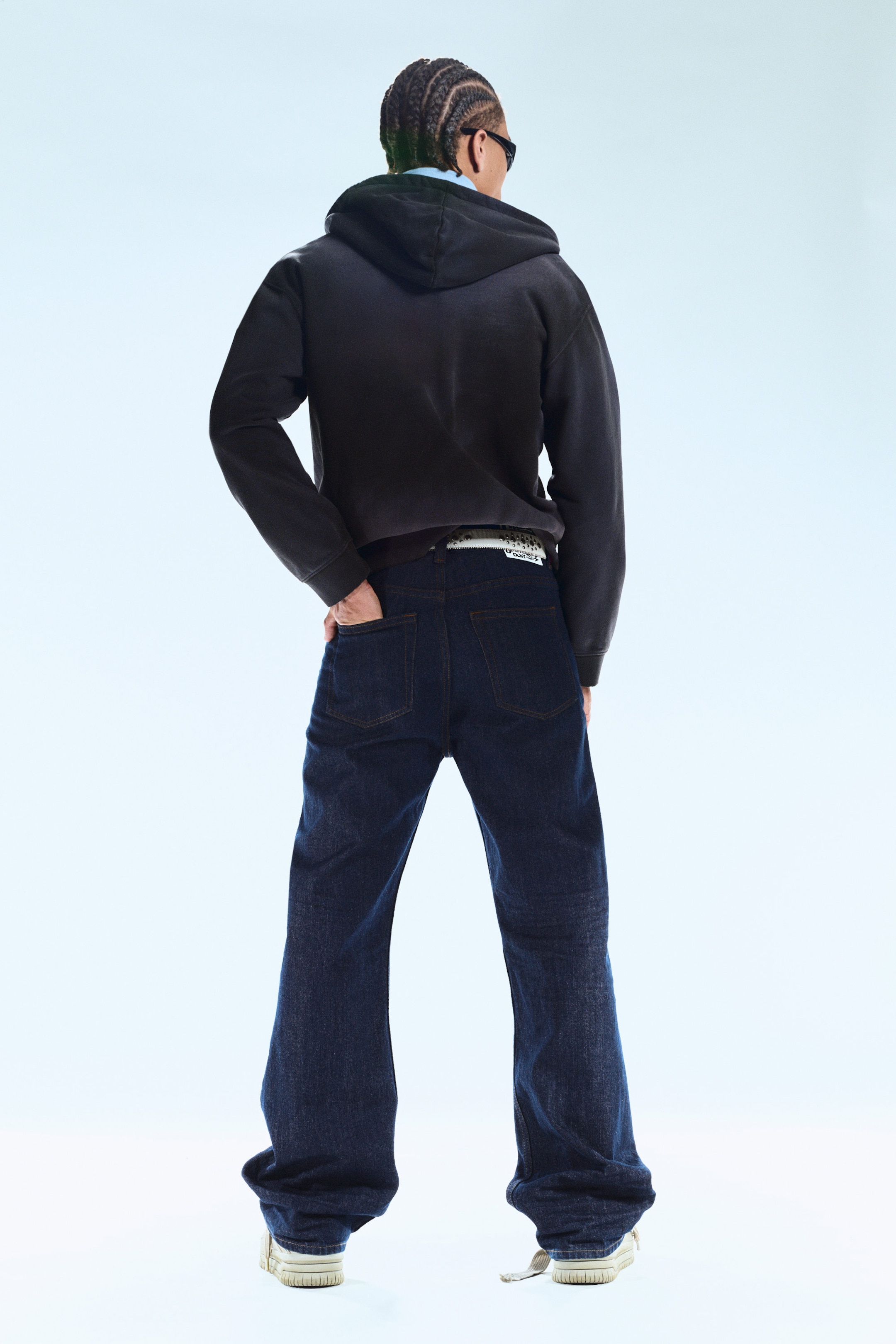 Blue Rinse - Dark Blue - Boo Bootleg Low Rise Regular Bootcut Jeans - 6