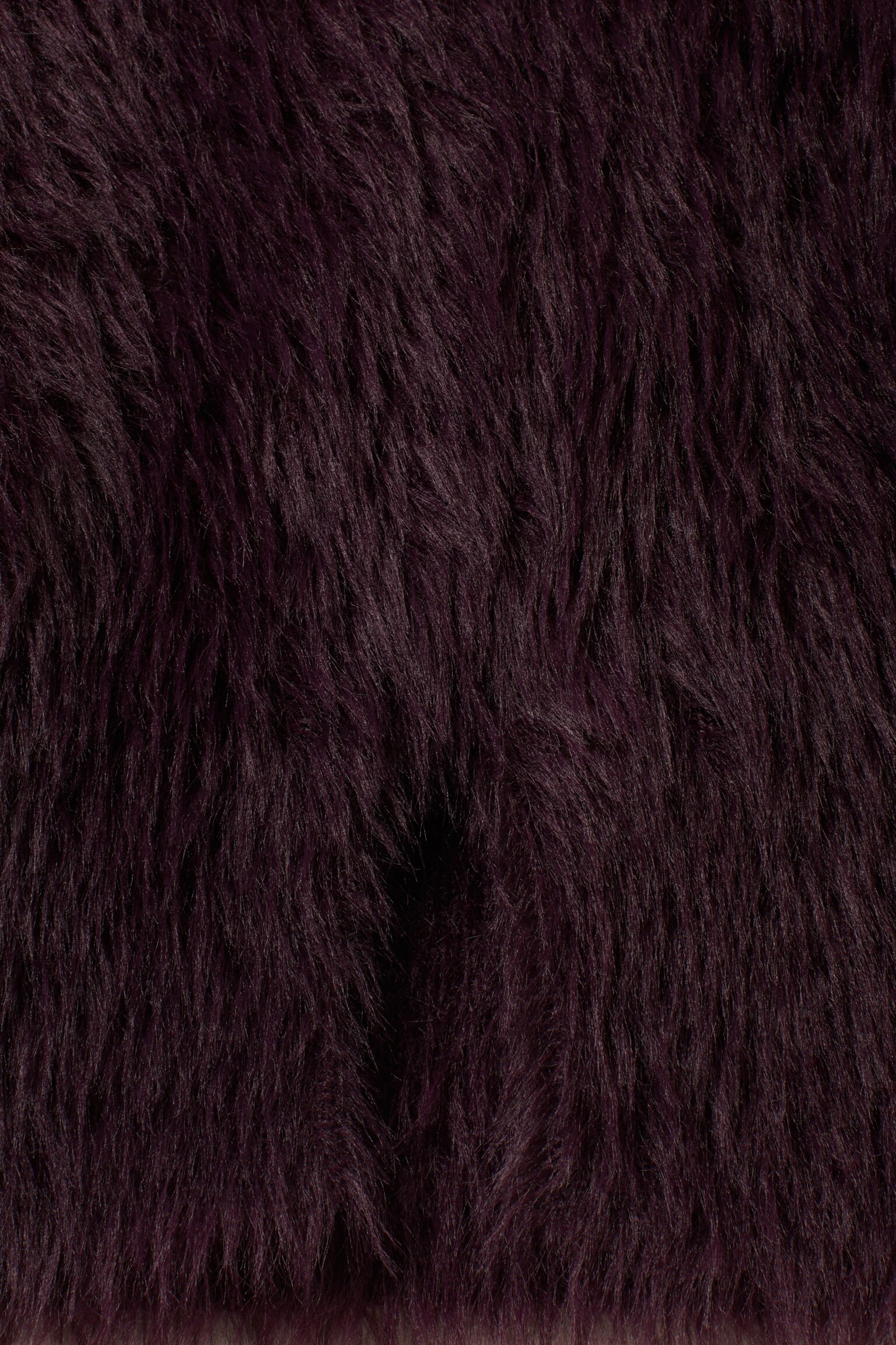 Fluffy Striktrøje - Mørk blomme/Hvid - 5