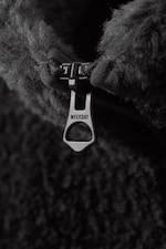 Dark Grey - Paulo Pile Zip Jacket - 1
