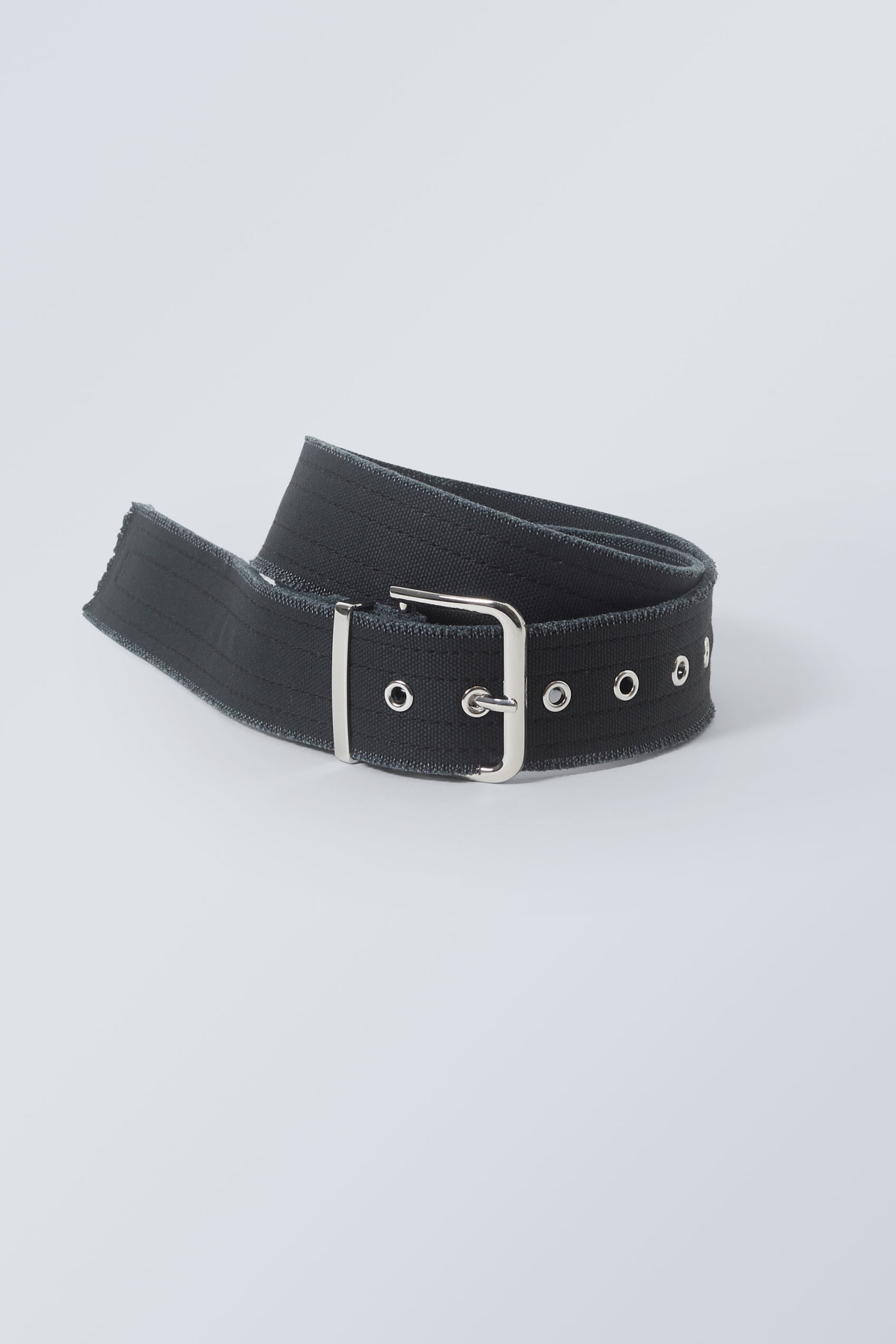 Black - Nova Frayed Belt - 0