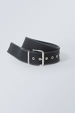 Black - Nova Frayed Belt - 0