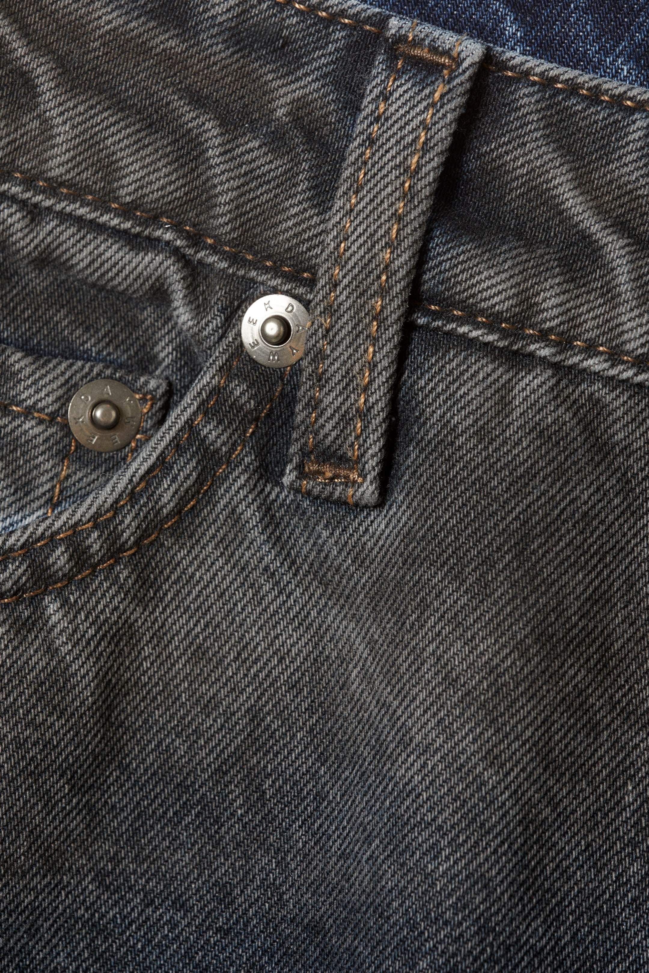 Schlammblau - Ample – Tief sitzende, lockere Jeans im Used-Look - 1