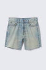 Port Blue - Lichtblauw - Space Relaxed Mid-dij denim shorts - 5