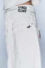 White - CM x LB Dunno White Unisex Carpenter Jorts - 2