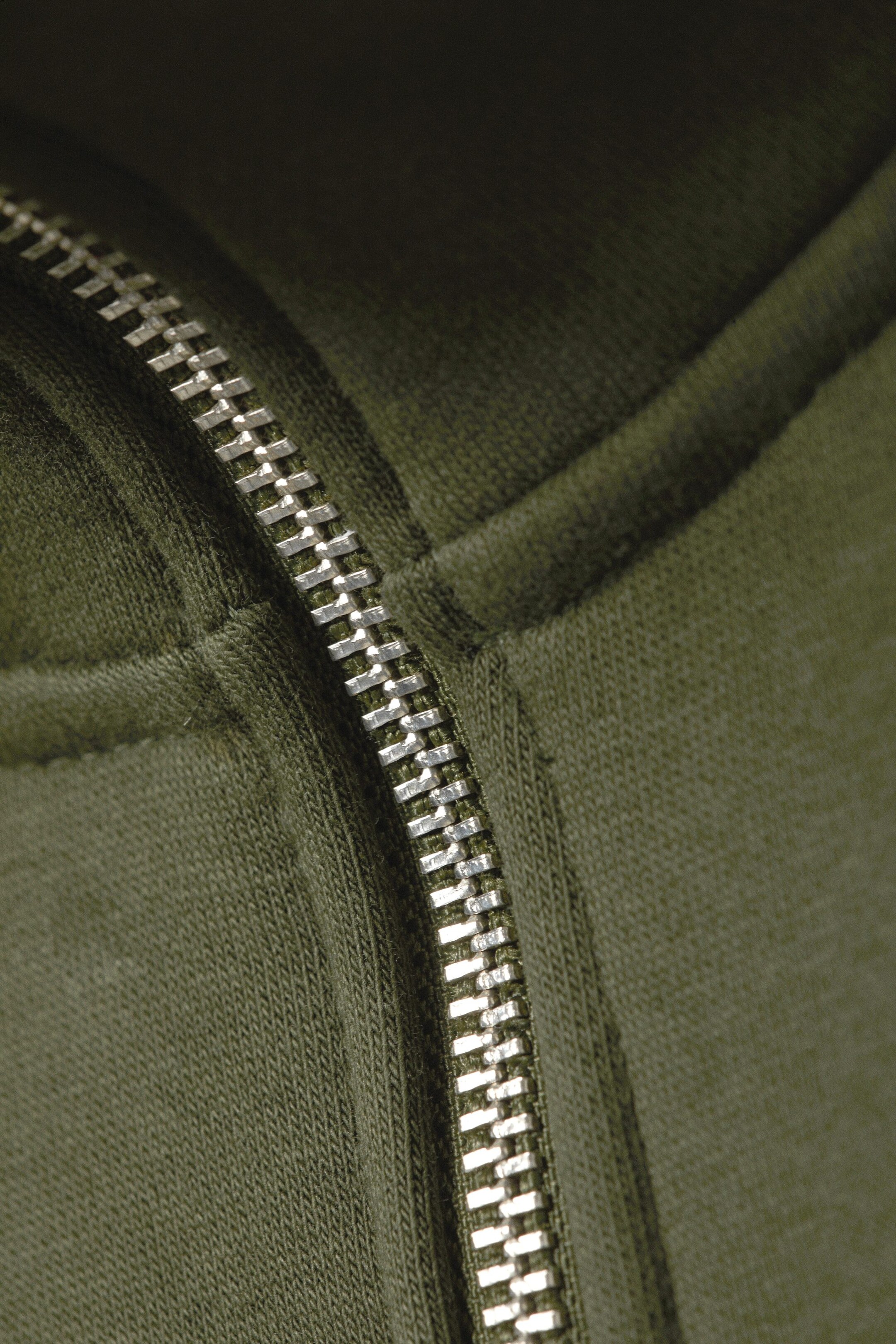 View larger image: Relaxed Heavy Half Zip Sweater - Dark Khaki Green - Men | H&M GB 2