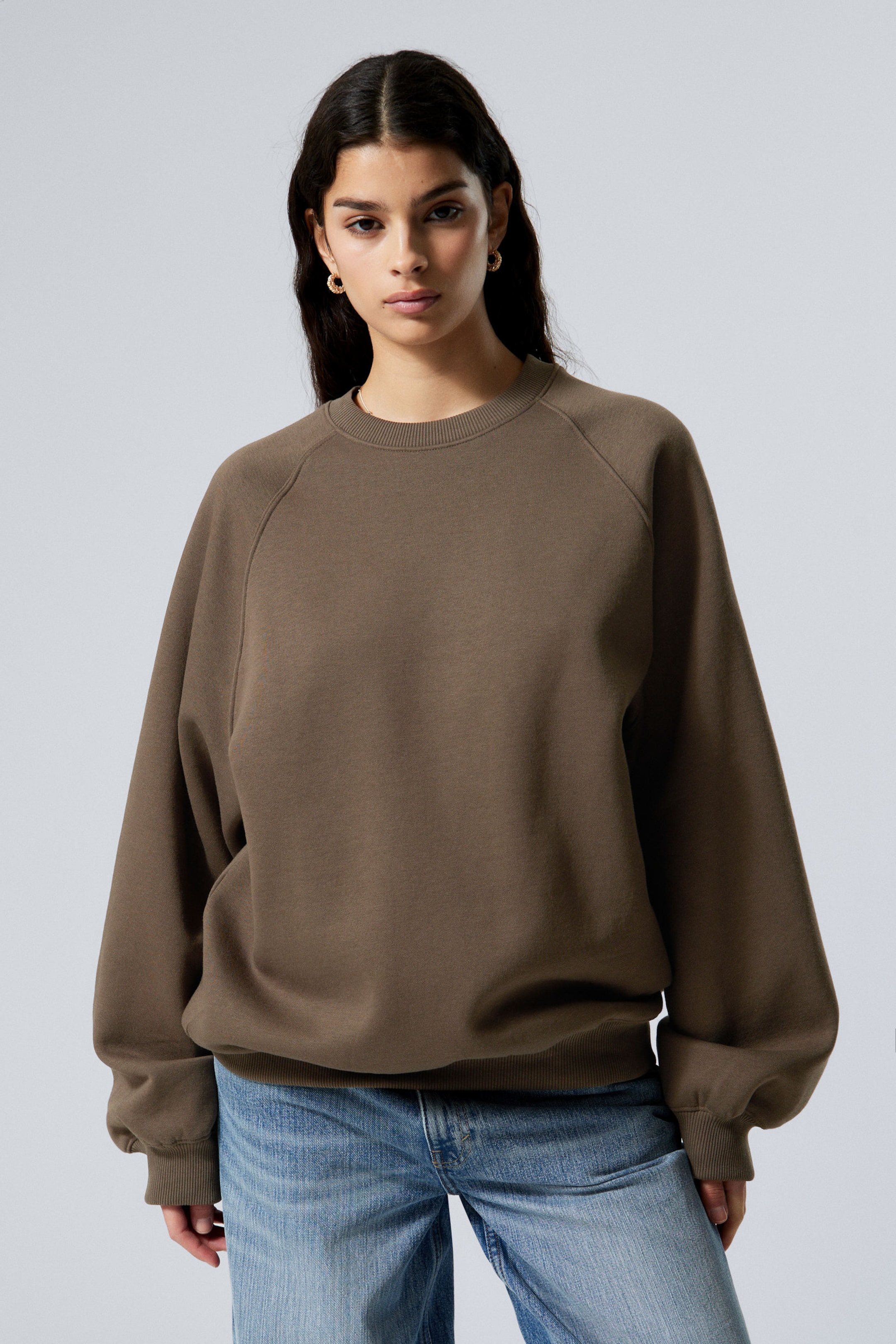 #4F453F - Loose Heavy Sweater - 1