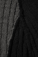 Black & Grey - Slim Knitted Raglan-Sleeved Sweater - 5