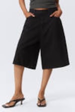 Black Rinse - Black - Astro Denim Loose Baggy Shorts - 2