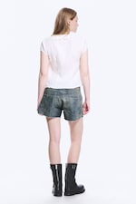 White - Frilled Tie-Front Top - 3