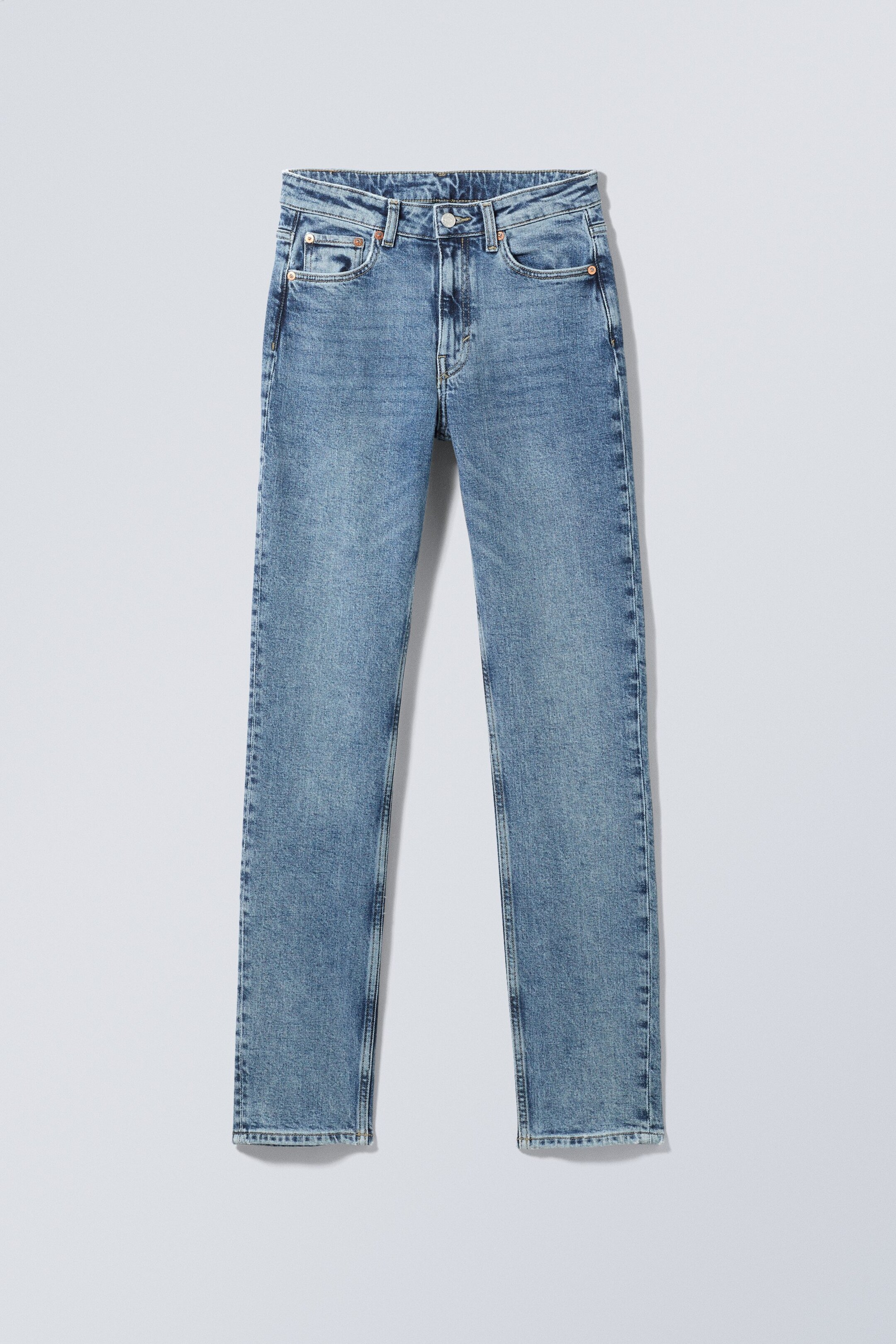 Winterblau - Smooth High Waisted Slim Jeans - 1