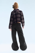 Waschung "Extra Black" - Poser – Weite Jeans mit normaler Taille - 2